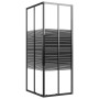 Schwarze ESG-gestreifte Duschkabine 80x70x180 cm von vidaXL, Duschtüren - Ref: Foro24-151848, Preis: 246,57 €, Rabatt: %