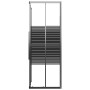 Cabina de ducha a rayas ESG negra 80x70x180 cm de vidaXL, Puertas de ducha - Ref: Foro24-151848, Precio: 246,46 €, Descuento: %