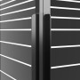 Schwarze ESG-gestreifte Duschkabine 80x70x180 cm von vidaXL, Duschtüren - Ref: Foro24-151848, Preis: 246,57 €, Rabatt: %