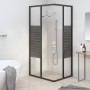 Schwarze ESG-gestreifte Duschkabine 80x70x180 cm von vidaXL, Duschtüren - Ref: Foro24-151848, Preis: 246,57 €, Rabatt: %