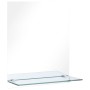 Wall mirror with tempered glass shelf 20x40 cm by vidaXL, Mirrors - Ref: Foro24-249433, Price: 19,86 €, Discount: %