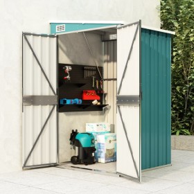 Gartenhaus mit grüner verzinkter Stahlwand 118x100x178cm. von vidaXL, Schuppen - Ref: Foro24-316217, Preis: 125,56 €, Rabatt: %