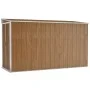 Cobertizo jardín pared acero galvanizado marrón 118x288x178 cm de vidaXL, Cobertizos - Ref: Foro24-316228, Precio: 246,39 €, ...