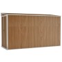 Garden shed wall galvanized steel brown 118x288x178 cm by vidaXL, Sheds - Ref: Foro24-316228, Price: 250,13 €, Discount: %