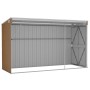 Garden shed wall galvanized steel brown 118x288x178 cm by vidaXL, Sheds - Ref: Foro24-316228, Price: 250,13 €, Discount: %