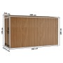 Garden shed wall galvanized steel brown 118x288x178 cm by vidaXL, Sheds - Ref: Foro24-316228, Price: 250,13 €, Discount: %