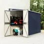 Cobertizo de jardín de pared acero galvanizado 118x288x178 cm de vidaXL, Cobertizos - Ref: Foro24-316227, Precio: 222,72 €, D...