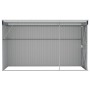 Cobertizo de jardín de pared acero galvanizado 118x288x178 cm