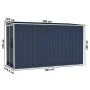 Cobertizo de jardín de pared acero galvanizado 118x288x178 cm de vidaXL, Cobertizos - Ref: Foro24-316227, Precio: 222,72 €, D...