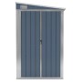 Garden shed with galvanized steel wall in gray, 118x100x178 cm. by vidaXL, Sheds - Ref: Foro24-316218, Price: 154,17 €, Disco...