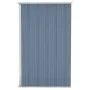 Gartenhaus Wand aus verzinktem Stahl grau 118x100x178 cm von vidaXL, Schuppen - Ref: Foro24-316218, Preis: 145,55 €, Rabatt: %
