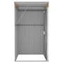 Cobertizo jardín pared acero galvanizado marrón 118x100x178 cm de vidaXL, Cobertizos - Ref: Foro24-316220, Precio: 130,21 €, ...