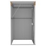 Garden shed wall galvanized steel brown 118x100x178 cm by vidaXL, Sheds - Ref: Foro24-316220, Price: 137,23 €, Discount: %