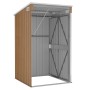 Garden shed wall galvanized steel brown 118x100x178 cm by vidaXL, Sheds - Ref: Foro24-316220, Price: 137,23 €, Discount: %