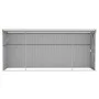 Cobertizo jardín pared acero galvanizado marrón 118x382x178 cm de vidaXL, Cobertizos - Ref: Foro24-316232, Precio: 259,98 €, ...