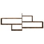 Estante de pared madera ingeniería roble ahumado 167,5x18x68 cm