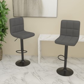 Kitchen stools 2 units dark gray fabric by vidaXL, Kitchen stools - Ref: Foro24-334281, Price: 120,21 €, Discount: %