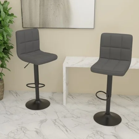 Kitchen stools 2 units dark gray fabric by vidaXL, Kitchen stools - Ref: Foro24-334281, Price: 118,07 €, Discount: %