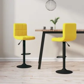 Küchenhocker 2 Einheiten senfgelber Samt von vidaXL, Küchenhocker - Ref: Foro24-334312, Preis: 134,09 €, Rabatt: %
