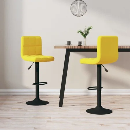 Kitchen stools 2 units mustard yellow velvet by vidaXL, Kitchen stools - Ref: Foro24-334312, Price: 133,85 €, Discount: %