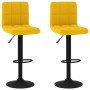 Taburetes de cocina 2 unidades terciopelo amarillo mostaza de vidaXL, Taburetes de cocina - Ref: Foro24-334312, Precio: 135,0...
