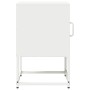 Mesita de noche de acero laminado en frío blanco 36x39x60,5 cm en Mesitas de noche | Comprar online en Foro24