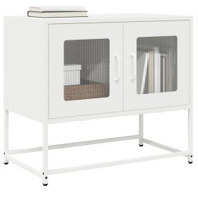 Mueble para TV acero laminado en frío blanco 68x39x60,5 cm en Muebles TV | Comprar online en Foro24