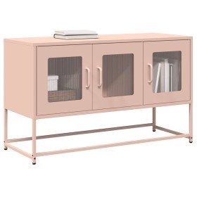 Mueble para TV acero laminado en frío rosa 100,5x39x60,5 cm en Muebles TV | Comprar online en Foro24