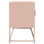 Mueble para TV acero laminado en frío rosa 100,5x39x60,5 cm