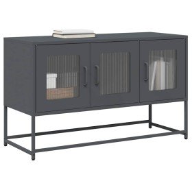 Mueble de TV acero laminado en frío antracita 100,5x39x60,5 cm en Muebles TV | Comprar online en Foro24