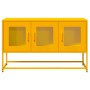 Mueble para TV acero laminado en frío amarillo 100,5x39x60,5 cm