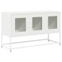 Mueble para TV acero laminado en frío blanco 100,5x39x60,5 cm