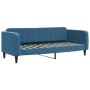 Trundle sofa bed with blue velvet mattress 80x200 cm by vidaXL, Beds and slatted bases - Ref: Foro24-3197079, Price: 413,92 €...