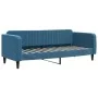 Trundle sofa bed with blue velvet mattress 80x200 cm by vidaXL, Beds and slatted bases - Ref: Foro24-3197079, Price: 414,43 €...