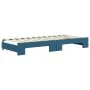 Trundle sofa bed with blue velvet mattress 80x200 cm by vidaXL, Beds and slatted bases - Ref: Foro24-3197079, Price: 414,43 €...