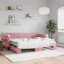 Sofá cama nido terciopelo rosa 80x200 cm de vidaXL, Camas y somieres - Ref: Foro24-3197059, Precio: 241,08 €, Descuento: %
