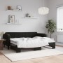 Sofá cama nido terciopelo negro 80x200 cm de vidaXL, Camas y somieres - Ref: Foro24-3197060, Precio: 248,85 €