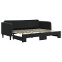 Sofá cama nido terciopelo negro 80x200 cm de vidaXL, Camas y somieres - Ref: Foro24-3197060, Precio: 248,85 €