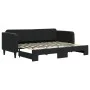 Sofá cama nido terciopelo negro 80x200 cm de vidaXL, Camas y somieres - Ref: Foro24-3197060, Precio: 244,37 €, Descuento: %