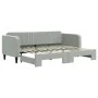 Ausziehbares Schlafsofa aus hellgrauem Samt, 80 x 200 cm von vidaXL, Betten und Lattenroste - Ref: Foro24-3197056, Preis: 248...