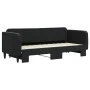 Sofá cama nido terciopelo negro 80x200 cm de vidaXL, Camas y somieres - Ref: Foro24-3197060, Precio: 244,37 €, Descuento: %