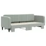 Sofá cama nido terciopelo gris claro 80x200 cm de vidaXL, Camas y somieres - Ref: Foro24-3197056, Precio: 248,04 €, Descuento: %