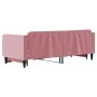 Pink velvet trundle sofa bed 80x200 cm by vidaXL, Beds and slatted bases - Ref: Foro24-3197059, Price: 241,08 €, Discount: %