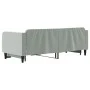 Ausziehbares Schlafsofa aus hellgrauem Samt, 80 x 200 cm von vidaXL, Betten und Lattenroste - Ref: Foro24-3197056, Preis: 248...