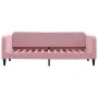 Pink velvet trundle sofa bed 80x200 cm by vidaXL, Beds and slatted bases - Ref: Foro24-3197059, Price: 241,08 €, Discount: %