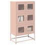 Aparador de acero rosa 68x39x123 cm en Aparadores | Comprar online en Foro24