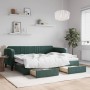 Sofá cama nido con cajones terciopelo verde oscuro 80x200 cm de vidaXL, Camas y somieres - Ref: Foro24-3197106, Precio: 288,3...