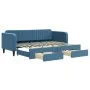 Sofá cama nido con cajones terciopelo azul 80x200 cm de vidaXL, Camas y somieres - Ref: Foro24-3197103, Precio: 282,10 €, Des...
