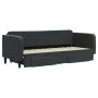 Sofá cama nido con cajones terciopelo negro 80x200 cm de vidaXL, Camas y somieres - Ref: Foro24-3197108, Precio: 284,41 €, De...