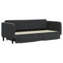 Sofá cama nido con cajones terciopelo negro 80x200 cm de vidaXL, Camas y somieres - Ref: Foro24-3197108, Precio: 288,54 €, De...